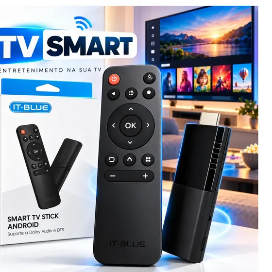 Fire Stick Smart Tv Android It Blue Aplicativos Televisão