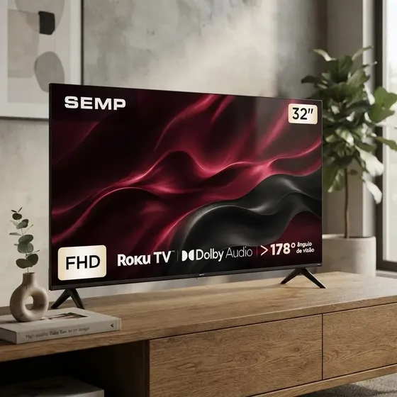 Smart Tv Semp 32 Led Full Hd S42r Roku Wi-fi Dolby Audio Smart Tv Semp 32 Led Full Hd S42r Roku Wi-fi Dolby Audio