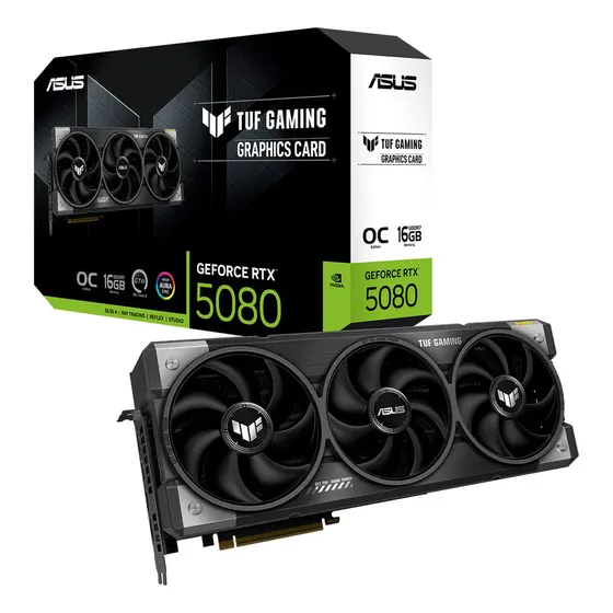 Placa de vídeo Asus Tuf Gaming Rtx 5080 Oc 16gb Gddr7 Placa de vídeo Asus Tuf Gaming Rtx 5080 Oc 16gb Gddr7
