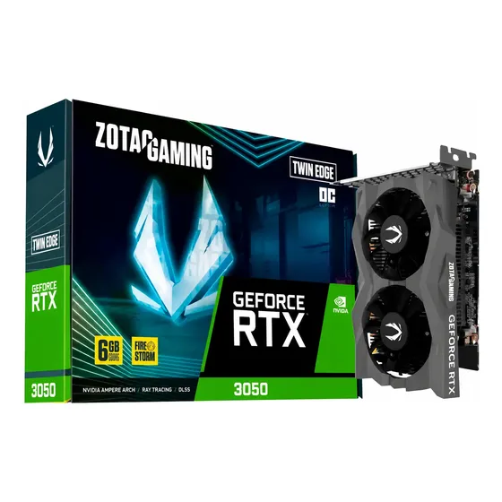Placa De Video Zotac Geforce Rtx 3050 Twin Edge Oc 6gb Gddr6