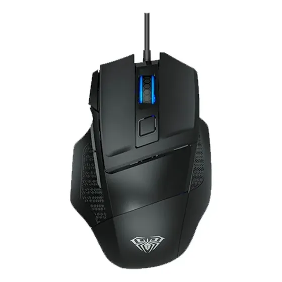 Mouse Gamer Com Fio Para Jogo Led Rgb 2400dpi Aula