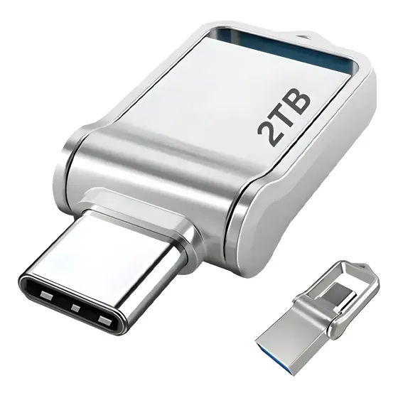 Unidade Flash Usb 2 Tb 3.0 2 Em 1 De Alta Velocidade
