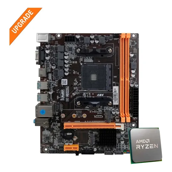Kit Upgrade Gamer Amd Am4 Ryzen 5 3400g + Placa Mãe B450