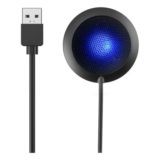 Microfone De Conferência Usb Omnidirecional 360° Para
