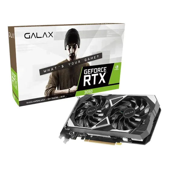 Placa De Vídeo Galax Geforce Rtx 3050 1-click Oc Ex 2x V2 6g