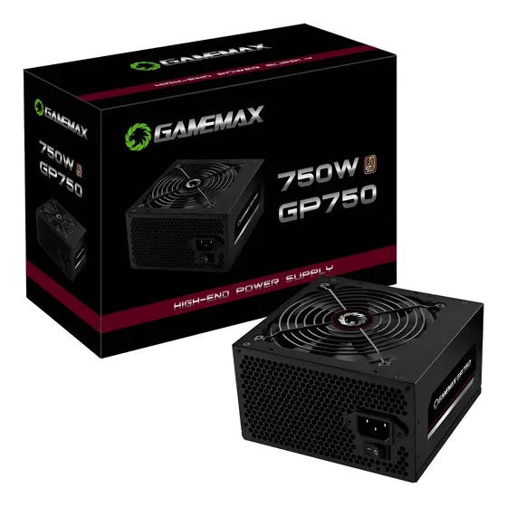 Fonte De Alimentacao 750w Gp750 80 Plus Bronze Gamemax Preto