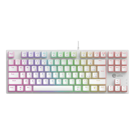 Teclado Mecânico Gamer Ninja Leap Pudim, Switch Blue