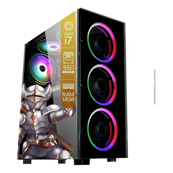 Computador Pc Gamer Tob Intel Core I7 Ssd 480gb 16gb