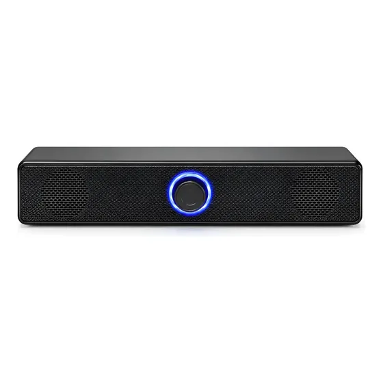 Soundbar E-1002 Caixa De Som Usb P2 3,5mm 6w Rms Para Pc Aux