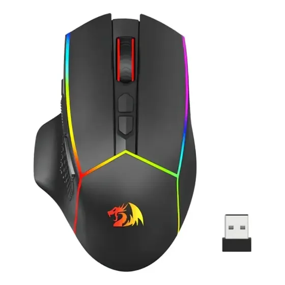 Mouse Gamer Redragon Axe Pro Rgb 8000 Dpi M814rgb-pro Preto
