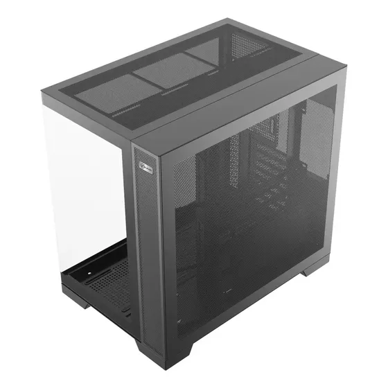 Gabinete Gamer Kalkan Asgard Evo Preto Atx Aquário Sem Fans