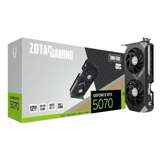 Placa De Vídeo Zotac Rtx 5070 Twin Edge Oc 12gb Gddr7
