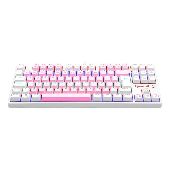 Redragon Daksa Rainbow Rosa E Branco Switch Marrom
