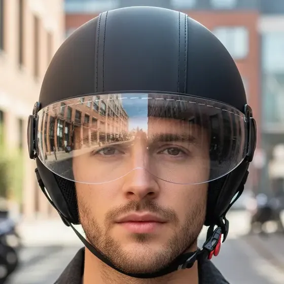 Capacete Coquinho Kraft Com Viseira Bike Moto Elétrica