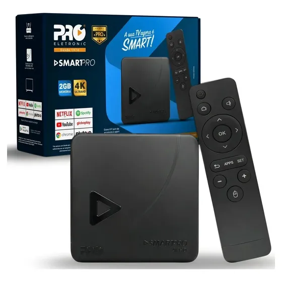 Tv Box Smart Pro Eletronic Android 4k Wifi Hdmi Controle