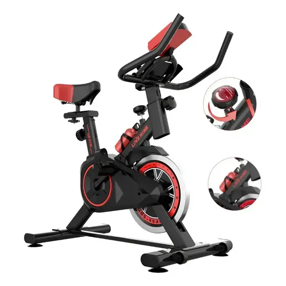 Bicicleta Ergométrica Spinning Ltl Fit Ltl 1003 Com Volante E Display Lcd Preto