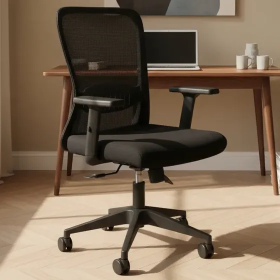 Cadeira De Escritório Ergonômica Duoffice Omni Du315 Nr17 Cor Preto Material do estofamento Algodão