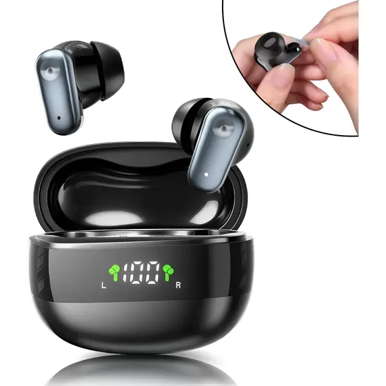 Fone De Ouvido Bluetooth 6.0 Tws Com Microfone Display Inova
