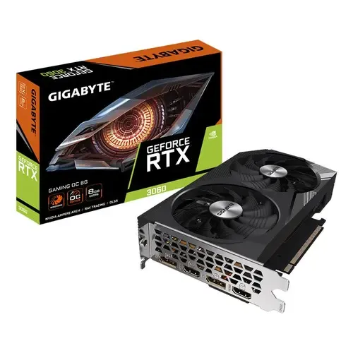 Placa De Vídeo Gigabyte Geforce Rtx 3060 Gaming Oc 8gb Gddr6