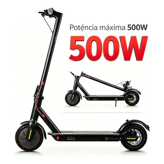 Mankeel MK083 Patinete Eletrico Adulto, 500W Scooter Elétrica, Velocidade Máxima 25KM/H, 30KM Autonomia, com App Bluetooth, Pneus Sólidos 8.5",120Kg Carga máxima，Com Freio Duplo, Dobrável