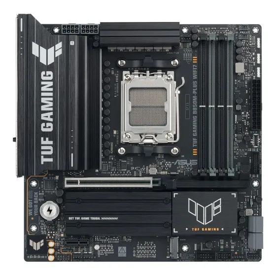 Placa Mãe Asus Tuf Gaming B850m-plus Wifi7 Am5 Matx Ddr5 Placa Mãe Asus Tuf Gaming B850m-plus Wifi7 Am5 Matx Ddr5