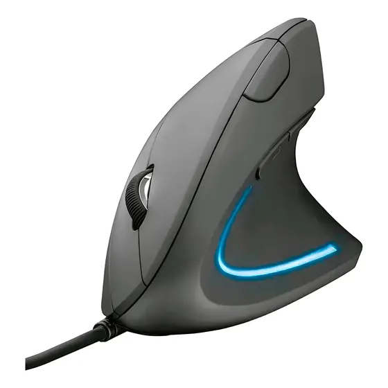 Mouse Vertical Verto Ergonômico Luz Led Usb Com Fio - D5