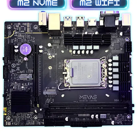Placa Mãe Gamer H610 Intel 12a 13a Geração I3 I5 I7 I9 Nvme
