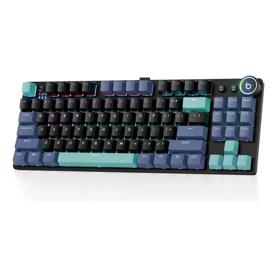 Basike Teclado Mecânico Gamer Tkl Tri Mode Sem Fio Rgb