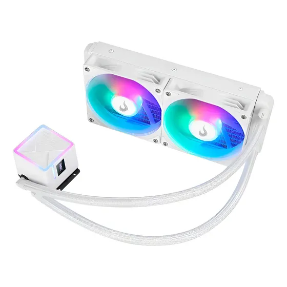 Water Cooler Rise Mode Frost Rainbow 240mm Branco AMD Intel