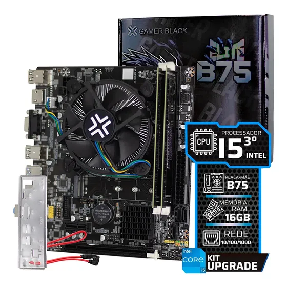 Kit Upgrade Intel I5-3470 + Cooler + Placa Mãe 1155 Ram 16gb