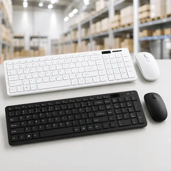 Kit Teclado E Mouse Sem Fio Slim Abnt2 Silencioso Usb