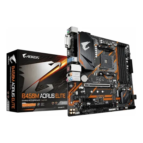 Placa Mãe B450m Aorus Elite Am4 Amd Ddr4 Atx Gigabyte Placa Mãe B450m Aorus Elite Am4 Amd Ddr4 Atx Gigabyte
