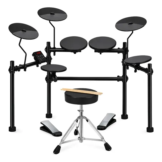Kit Bateria Eletrônica Com 4 Pads De Sólidos Kit Bateria Eletrônica Com 4 Pads De Sólidos