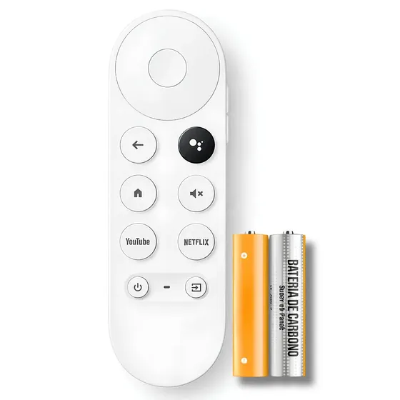 Controle Remoto para Chromecast Google TV 4K HD com Comando de Voz Google