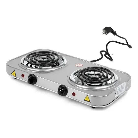 Fogão Fogareiro 2 Bocas Elétrico 2000w Fogão Cooktop Portáti