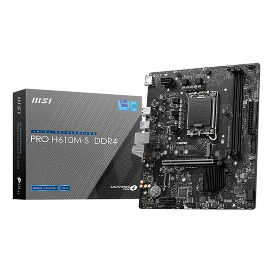 Placa Mãe Msi Para Intel H610m S Pro 2xddr4 Matx Lga 1700 Placa Mãe Msi Para Intel H610m S Pro 2xddr4 Matx Lga 1700