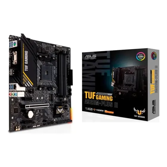 Placa Mãe Asus Tuf Gaming A520m-plus Ii, Amd Am4, Matx, Ddr4