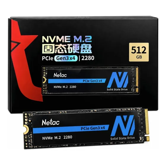 Ssd Netac 512gb Nvme M.2 2280 Pcie Gen3x4 Notebook Pc