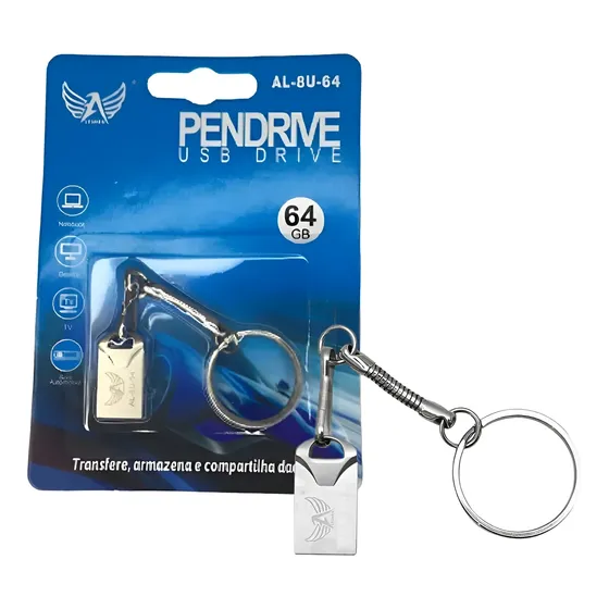 Pendrive Chaveiro 64gb Unidade Flash Usb De Alta Velocidade