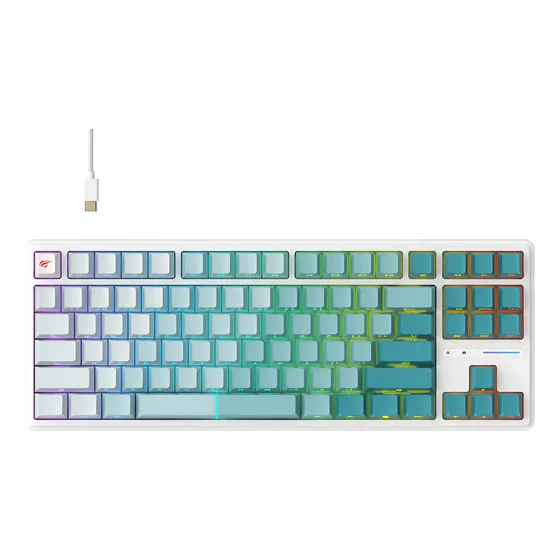 Teclado Gamer Havit Kb901l Mecânico Rgb
