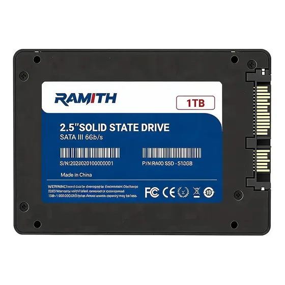 Ssd 1tb 2.5 Sata 3 550mb/s 1tb Sata Iii Cor Preto