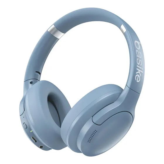 Headset Bluetooth Redução De Ruído Do Anc Hifi Com Microfone Cor Azul-celeste