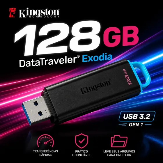 Pen Drive Kingston DataTraveler Exodia G2 128GB USB 3.2