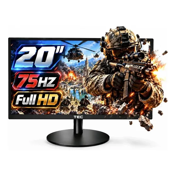 Monitor 20``hd 75hz Hdmi Vga Rama Led Pc Cftv Gamer 127/220v