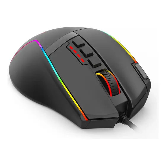 Mouse Gamer Redragon Swain Rgb V2 Preto 9 Botões M915-rgb V2 Preto