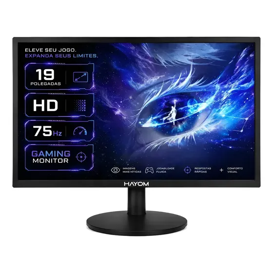 Monitor 19 Polegadas Led 75hz Hdmi Vga Hayom Gamer