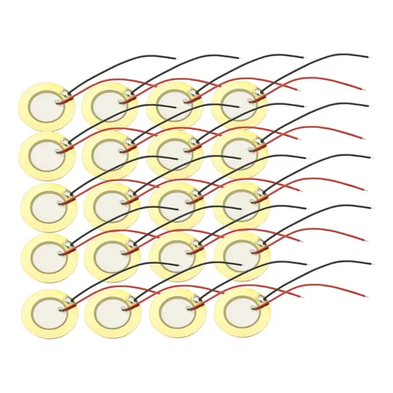 Sensor De Disco Piezoelétrico De 20 Pcs De 27 Mm Com Fio Par