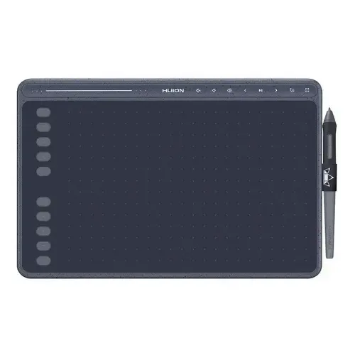 Tablet gráfico digital multimídia Huion Hs611 cinza escuro
