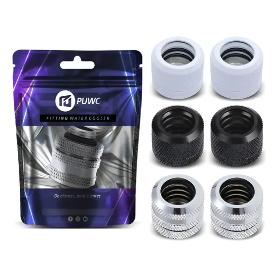 Kit 2 Fitting Tubo Rigido Water Cooler Custom 14mm - G1/4