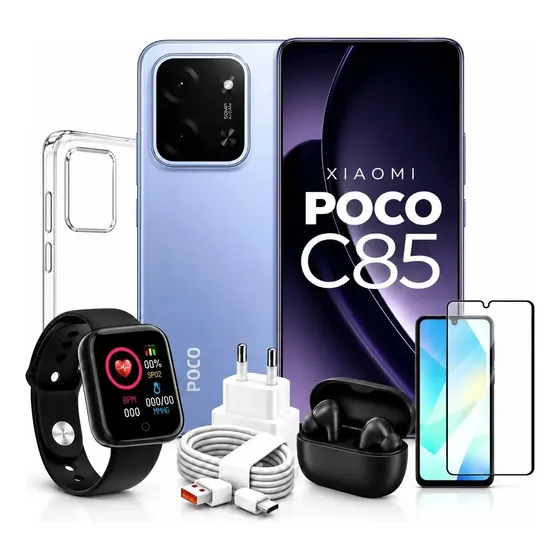Celular Xiaomi Poco C85 Nfc Dual Sim 256gb 8gb Ram + Brindes